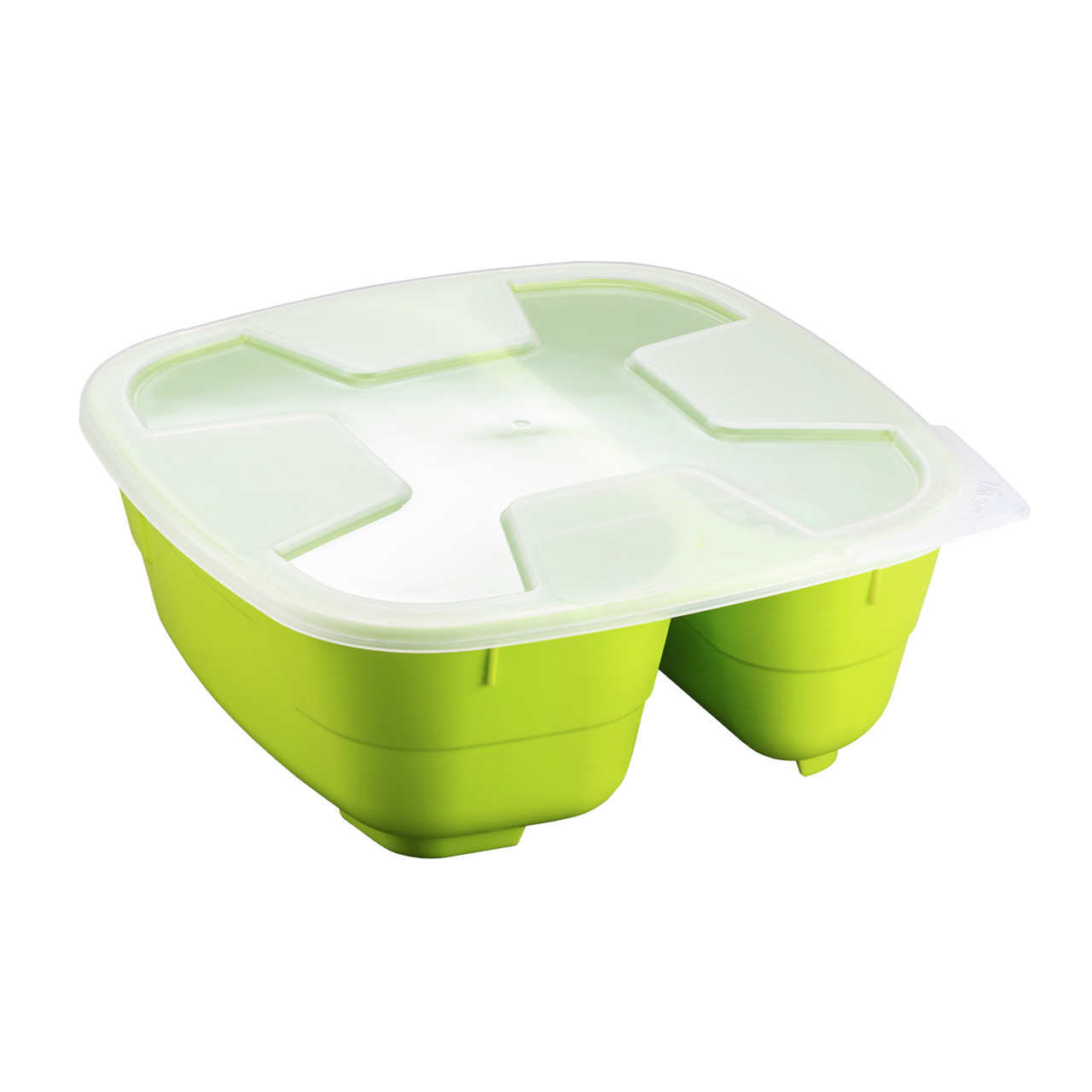 GoodBowl Twin 5er Set 0,60 l + 0,40 l / 185 x 185 x 76 mm lime